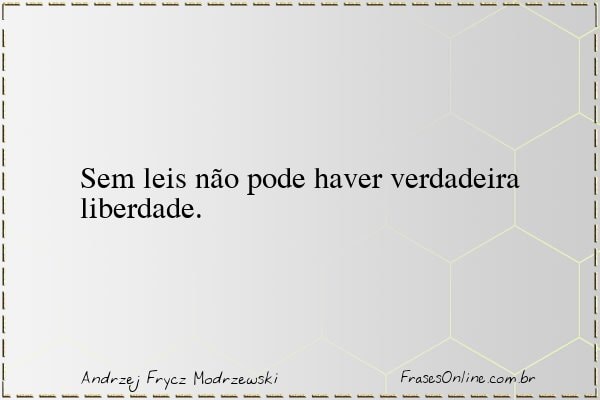 Frase de Andrzej Frycz Modrzewski