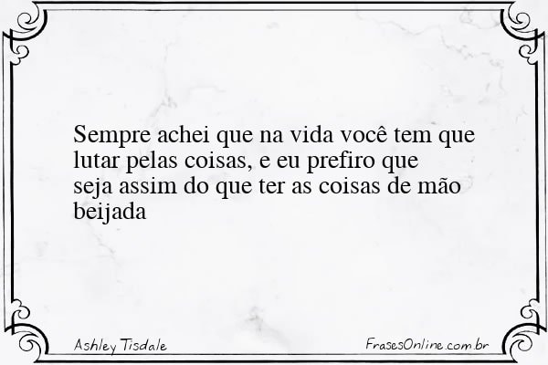 Frase de Ashley Tisdale