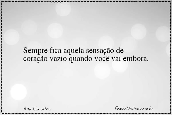 Frase de Ana Carolina