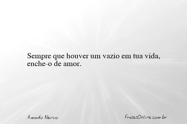 Frase de Amado Nervo