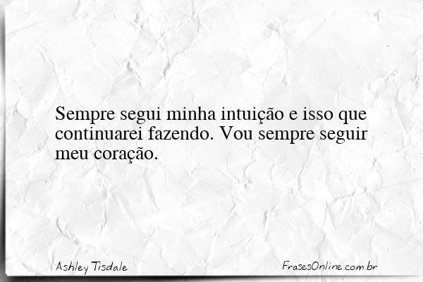 Frase de Ashley Tisdale