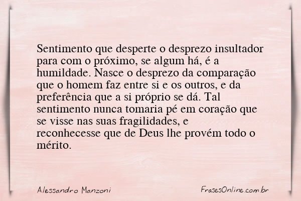 Frase de Alessandro Manzoni