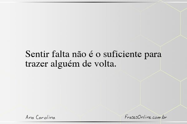 Frase de Ana Carolina