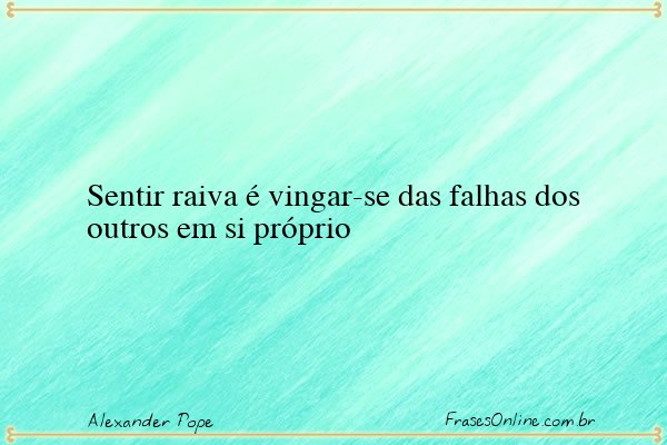 Frase de Alexander Pope