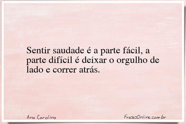 Frase de Ana Carolina