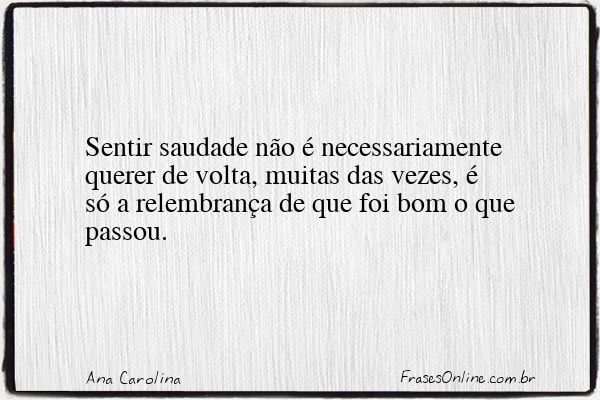 Frase de Ana Carolina