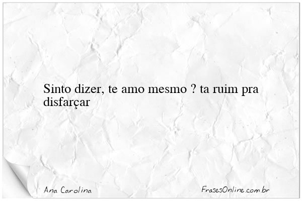 Frase de Ana Carolina