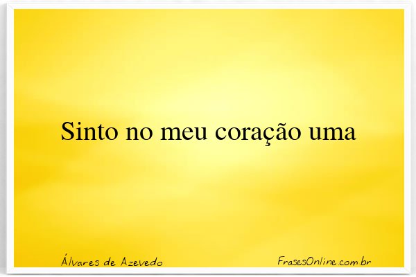 Frase de Álvares de Azevedo