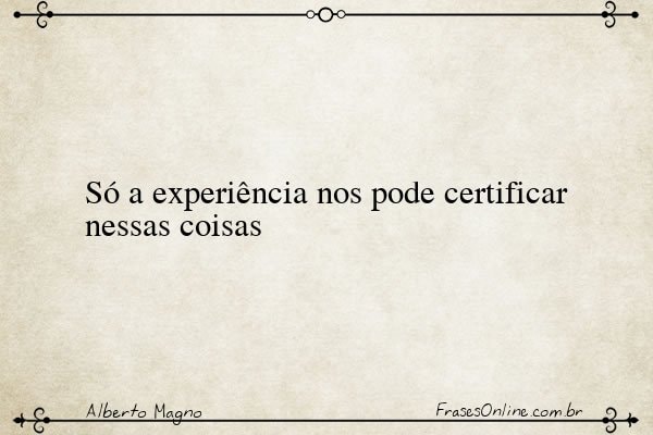 Frase de Alberto Magno