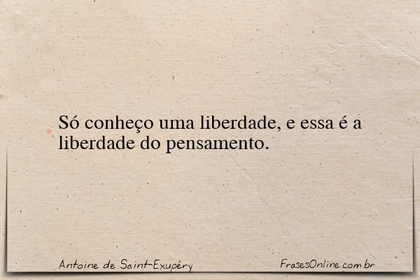 Frase de Antoine de Saint-Exupéry