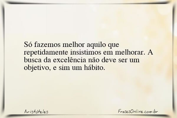 Frase de Aristóteles