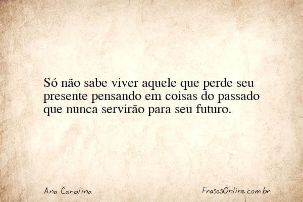 Frase de Ana Carolina