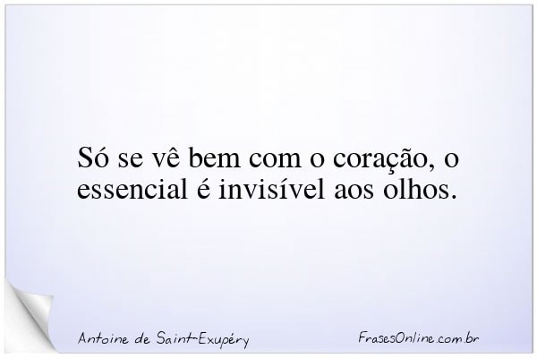 Frase de Antoine de Saint-Exupéry
