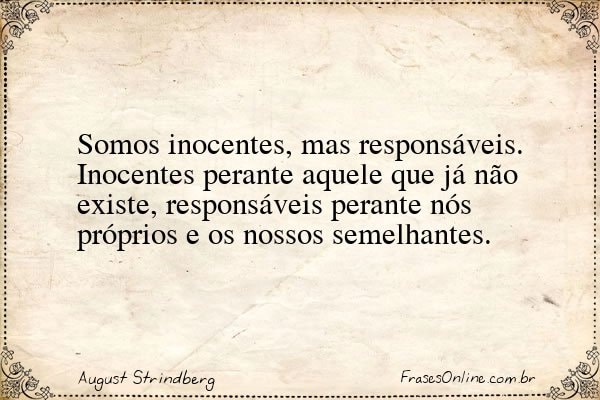 Frase de August Strindberg