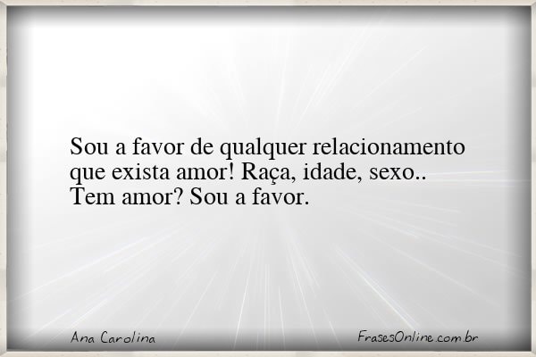 Frase de Ana Carolina