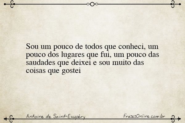 Frase de Antoine de Saint-Exupéry