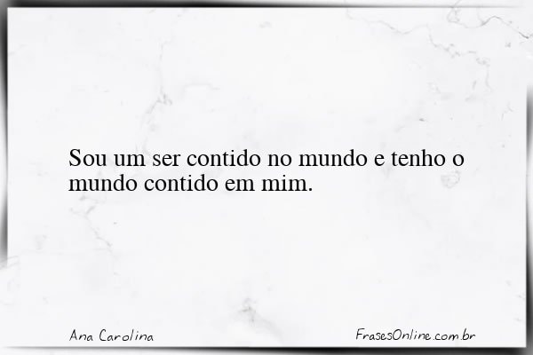 Frase de Ana Carolina