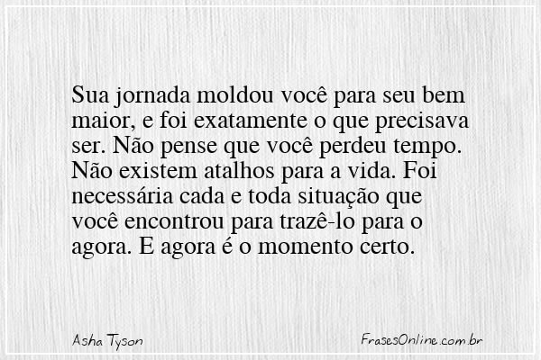 Frase de Asha Tyson