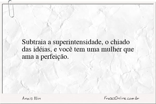 Frase de Anaïs Nin