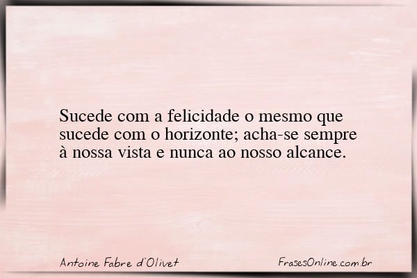 Frase de Antoine Fabre d'Olivet