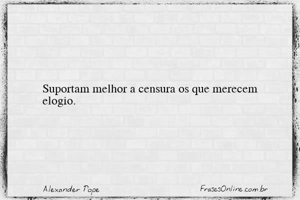Frase de Alexander Pope