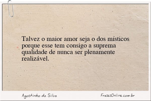 Frase de Agostinho da Silva