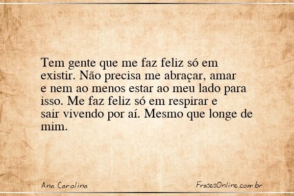 Frase de Ana Carolina