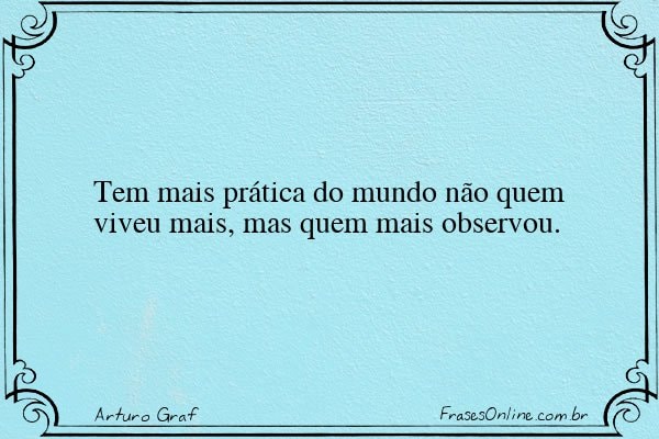 Frase de Arturo Graf