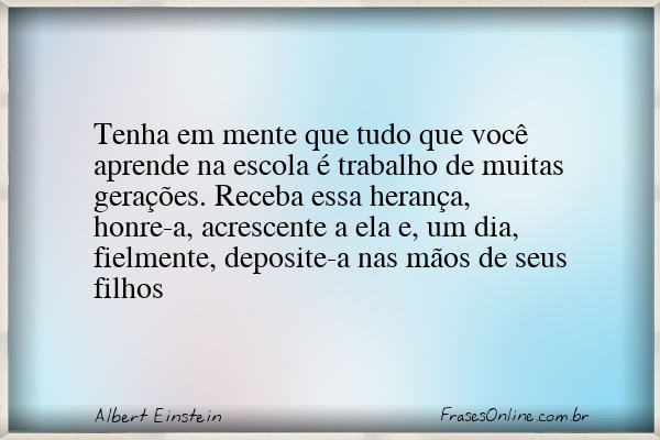 Frase de Albert Einstein