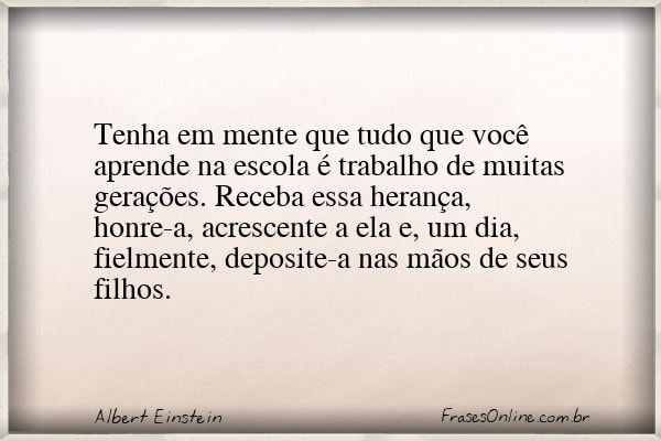 Frase de Albert Einstein