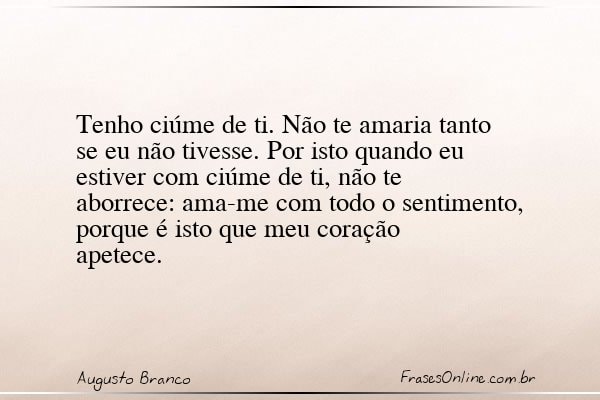 Frase de Augusto Branco