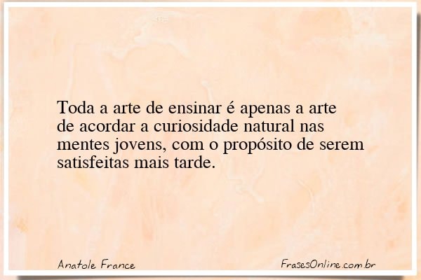 Frase de Anatole France
