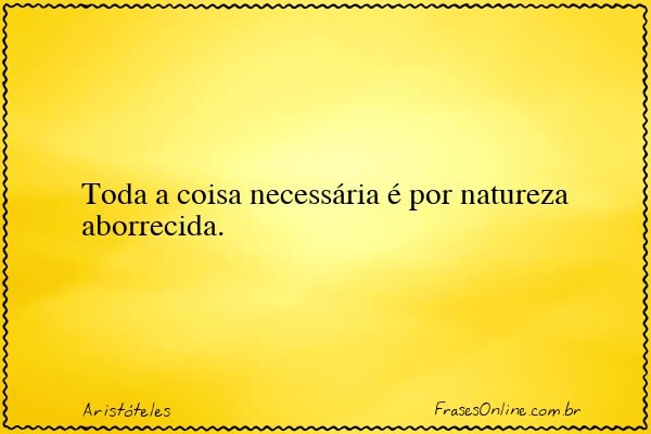 Frase de Aristóteles