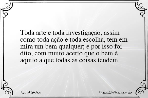 Frase de Aristóteles