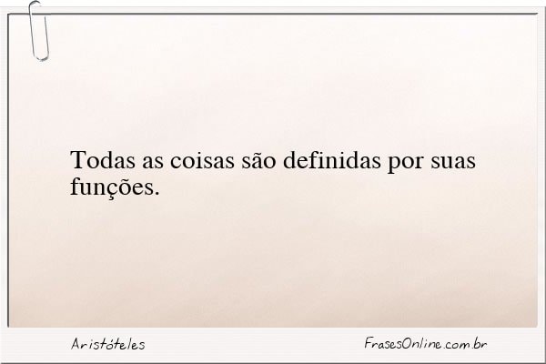 Frase de Aristóteles
