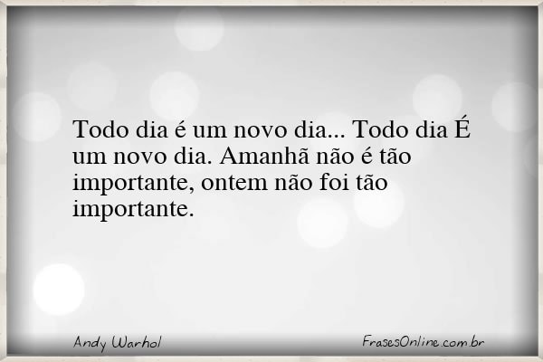 Frase de Andy Warhol