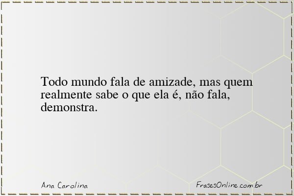 Frase de Ana Carolina