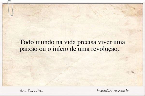 Frase de Ana Carolina