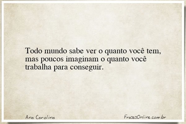 Frase de Ana Carolina