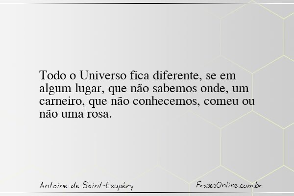 Frase de Antoine de Saint-Exupéry