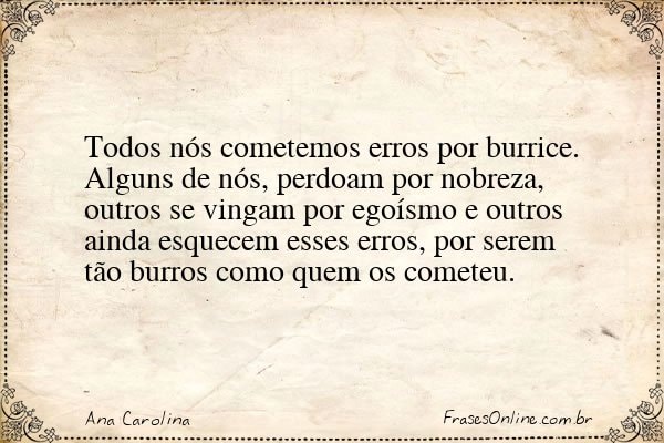 Frase de Ana Carolina