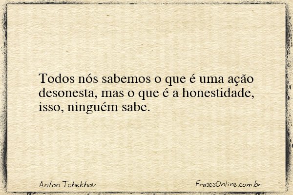 Frase de Anton Tchekhov