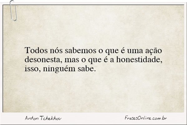 Frase de Anton Tchekhov
