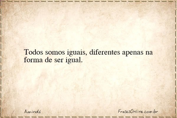 Frase de Amindá