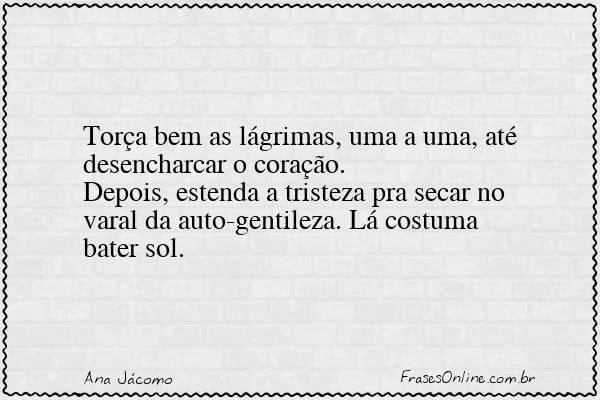 Frase de Ana Jácomo