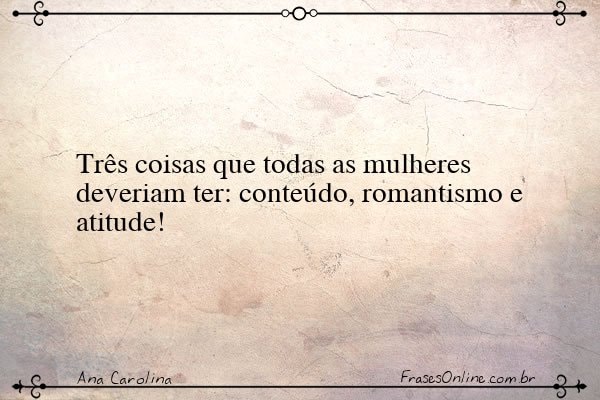 Frase de Ana Carolina