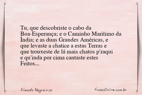 Frase de Almada Negreiros