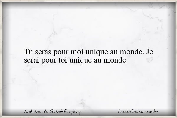 Frase de Antoine de Saint-Exupéry