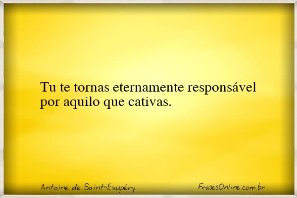 Frase de Antoine de Saint-Exupéry