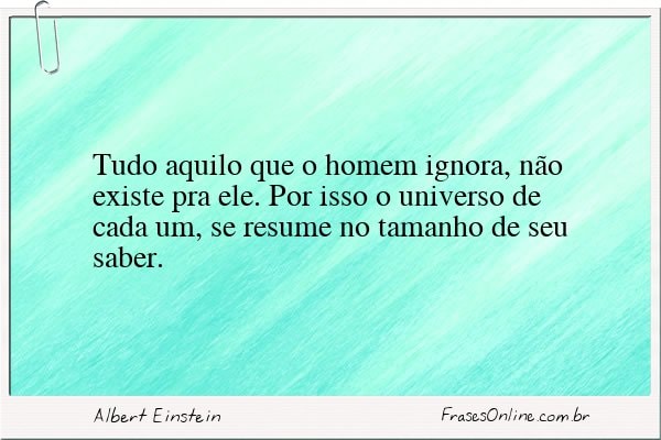 Frase de Albert Einstein